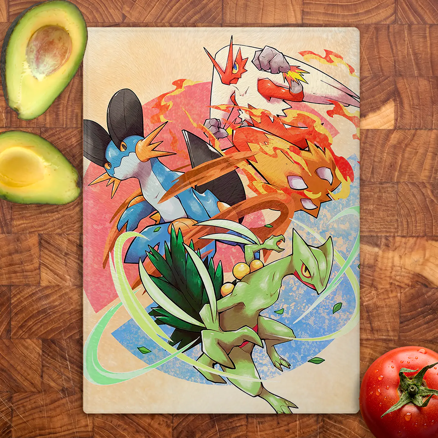 Tabla de cocina - Diseño Rosas de Gala 2