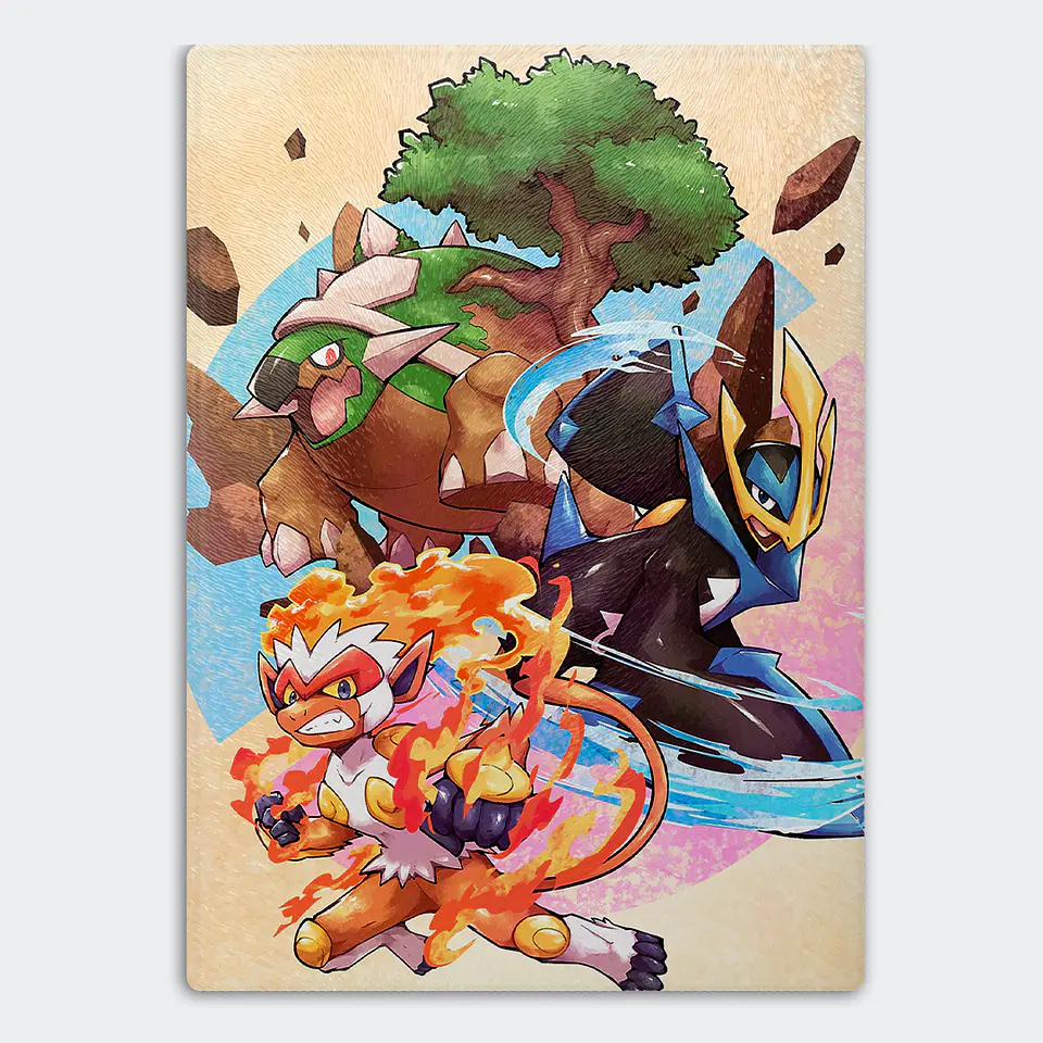 Tabla de cocina - Diseño Trío Inicial Sinnoh 1