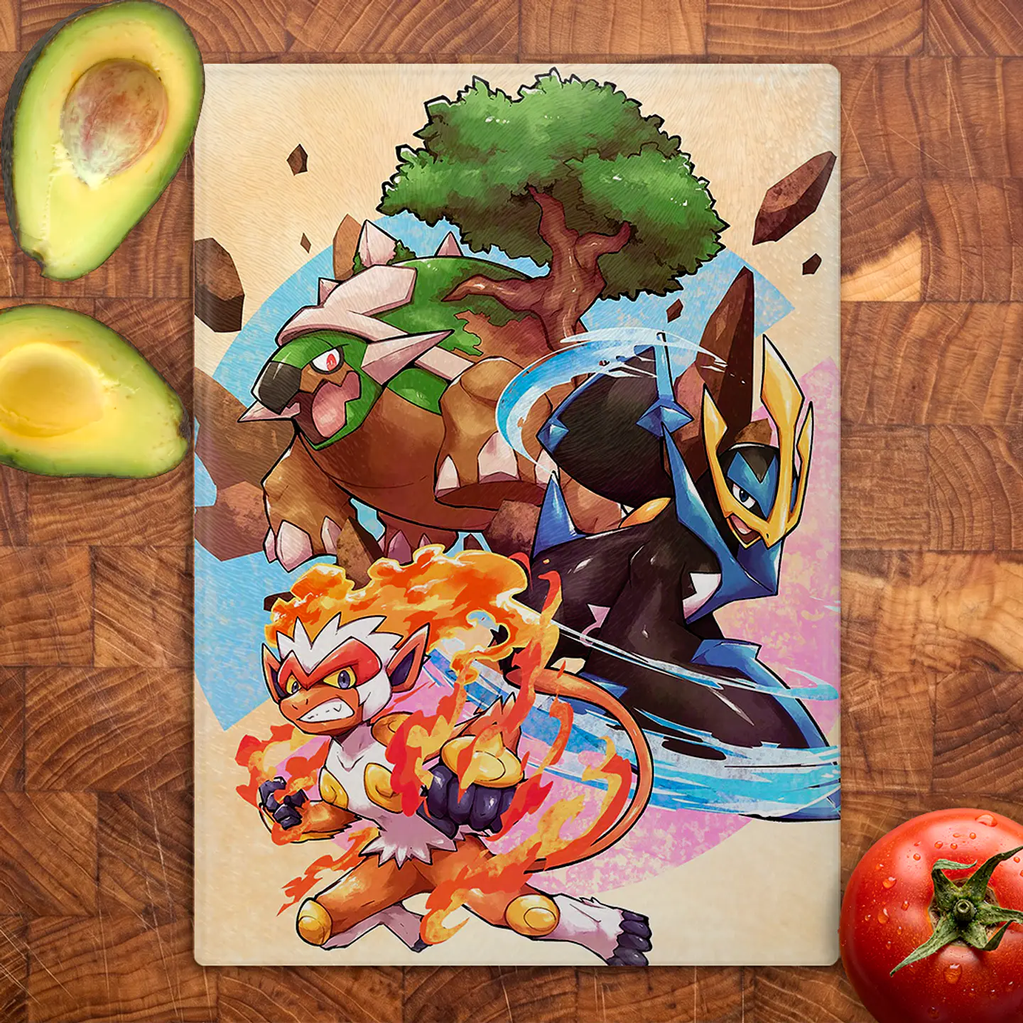 Tabla de cocina - Diseño Trío Inicial Sinnoh 2