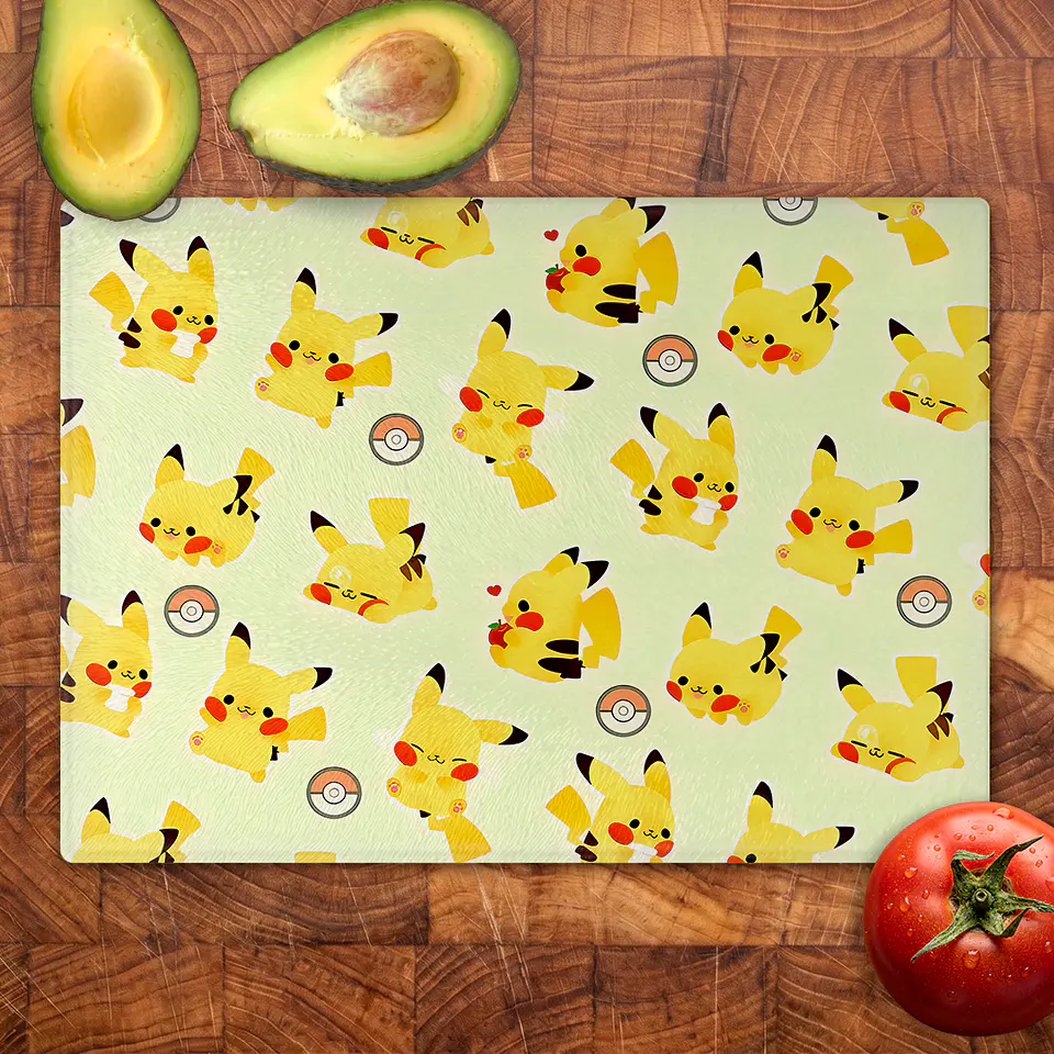 Tabla de cocina - Diseño Pikachu Pattern Kawaii 2