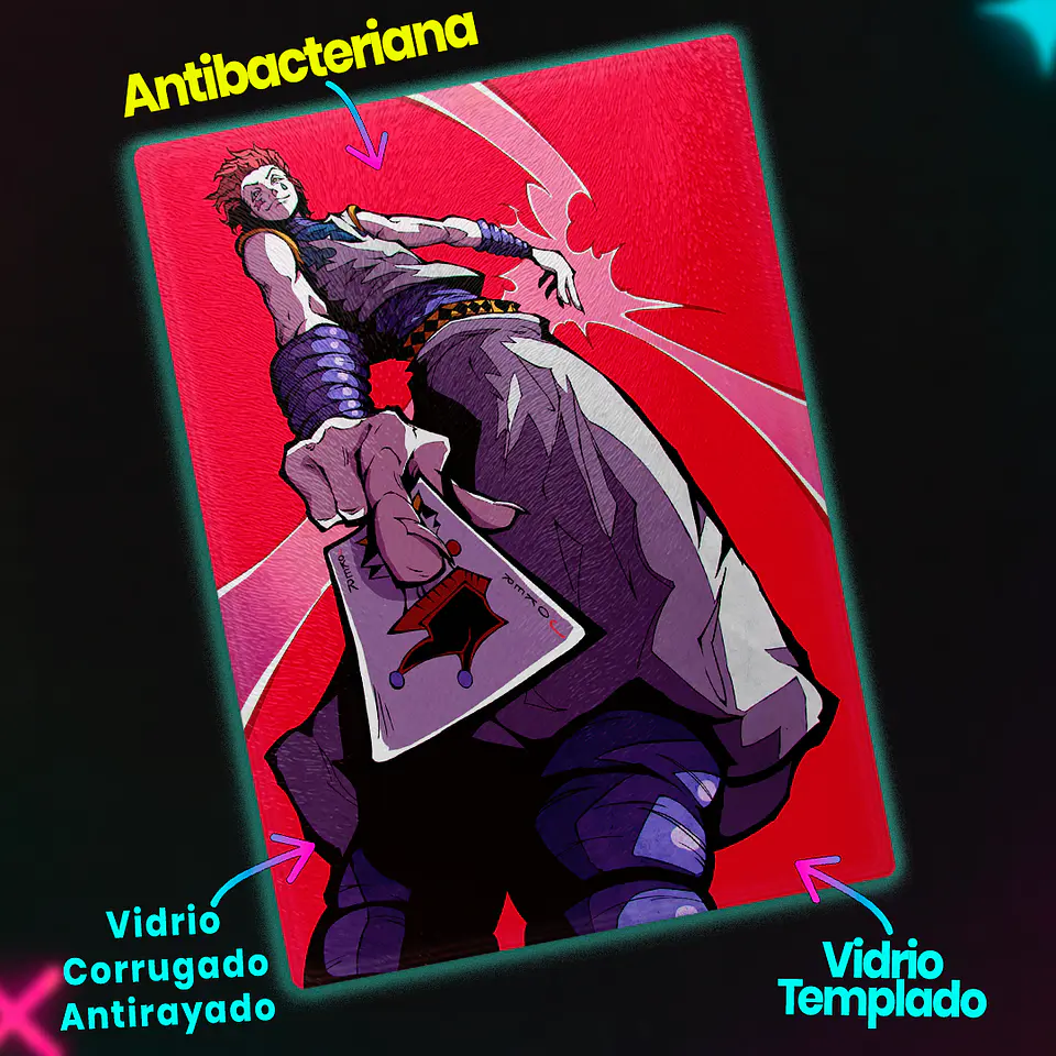 Tabla de cocina - Diseño Hisoka Joker Card 3