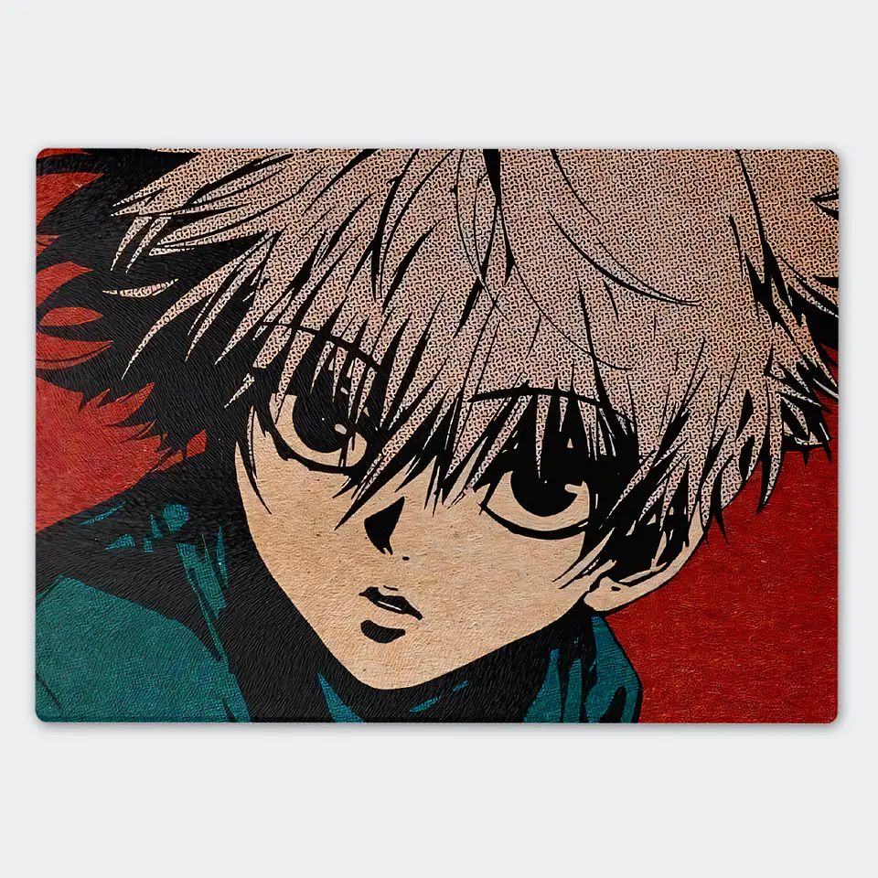 Tabla de cocina - Diseño Killua Zoldyck Vintage Texture 1