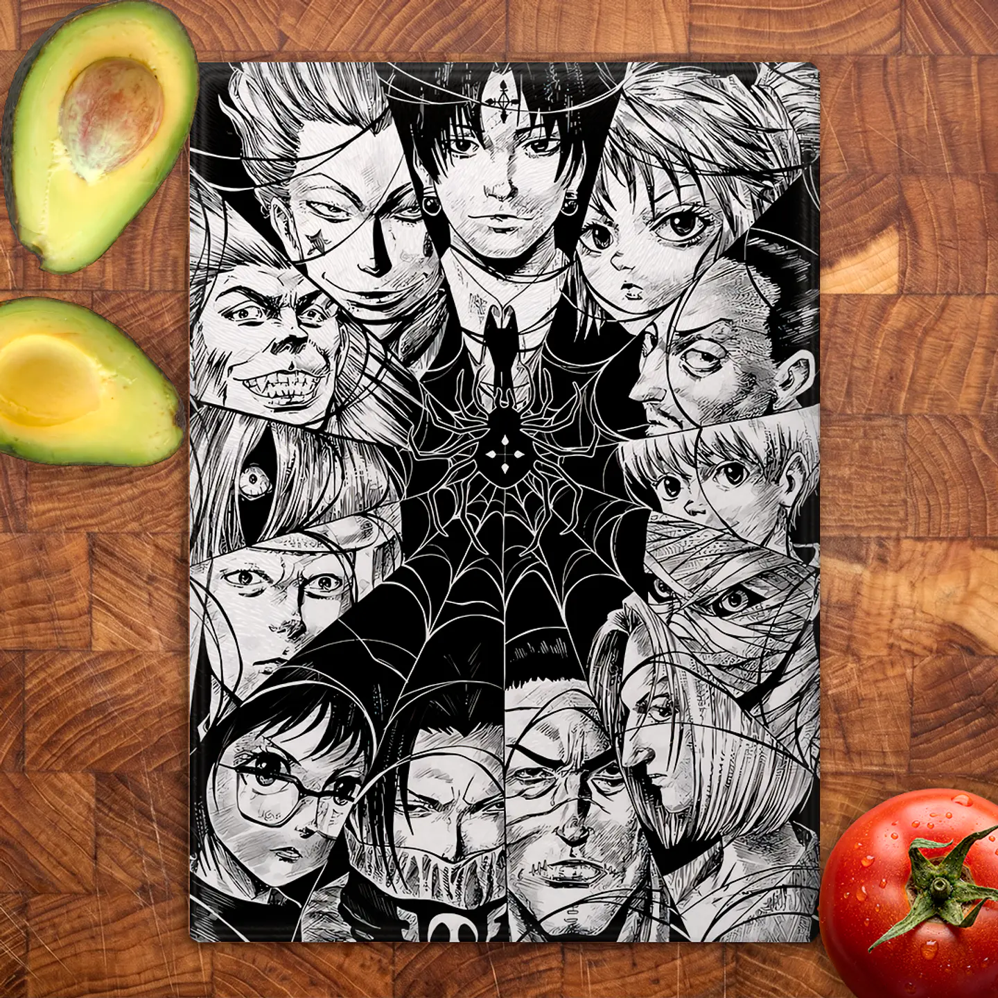 Tabla de cocina - Diseño Phantom Troupe Spider Web 2