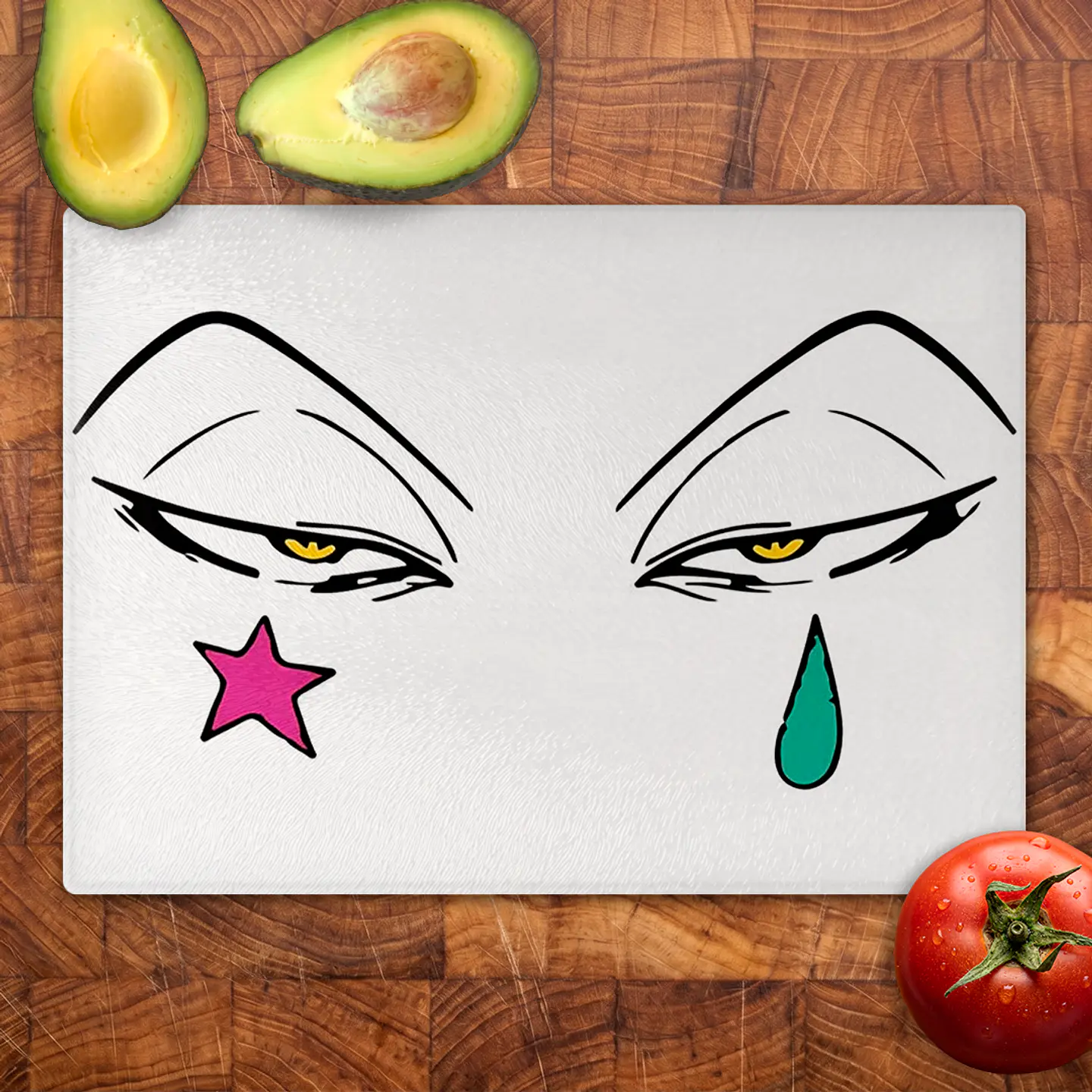 Tabla de cocina - Diseño Hisoka Minimal Eyes 2