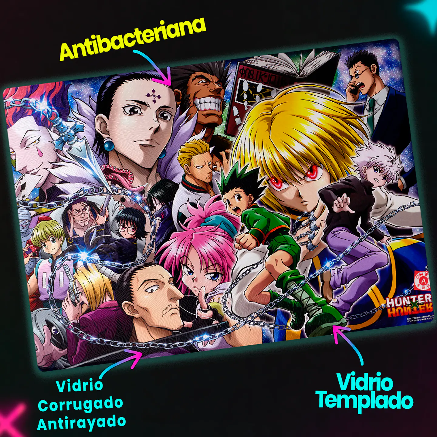 Tabla de cocina - Diseño Hunter x Hunter Yorknew All-Stars 3