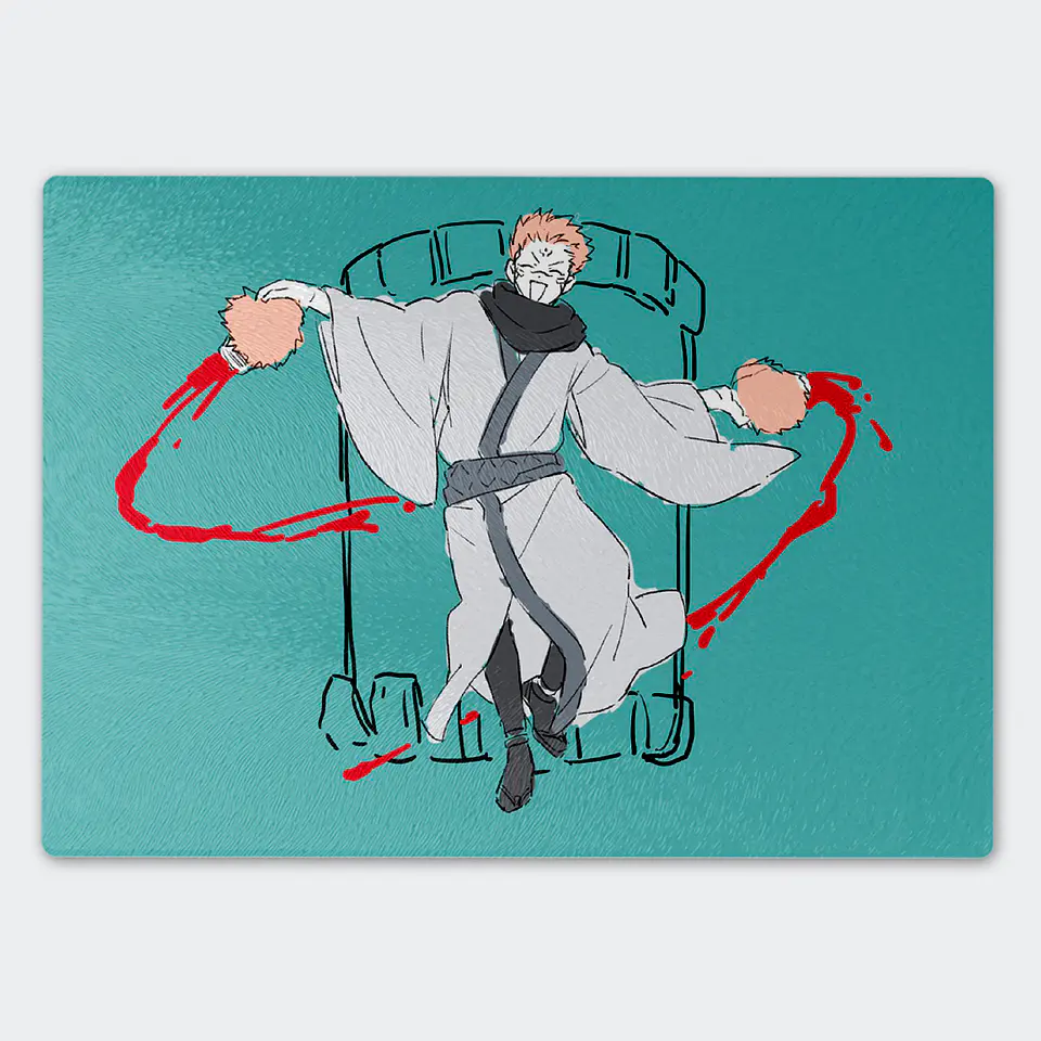 Tabla de cocina - Diseño Sukuna Porrista 1