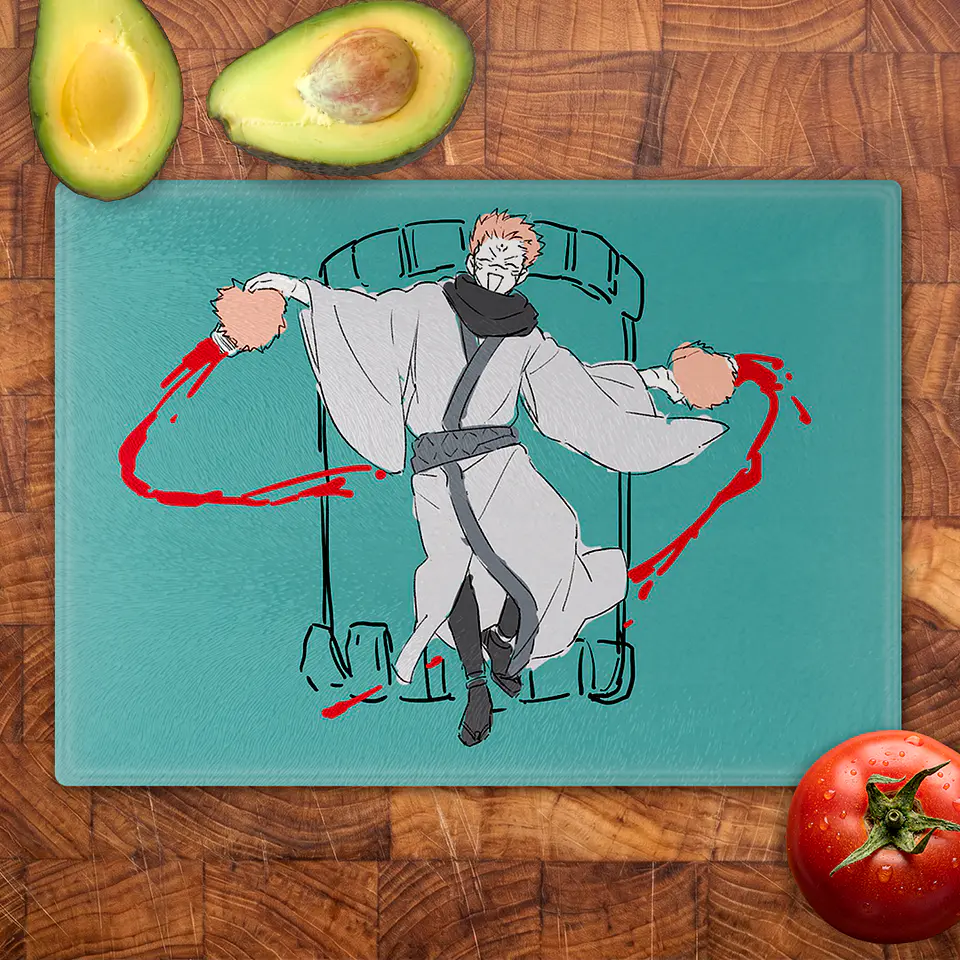 Tabla de cocina - Diseño Sukuna Porrista 2