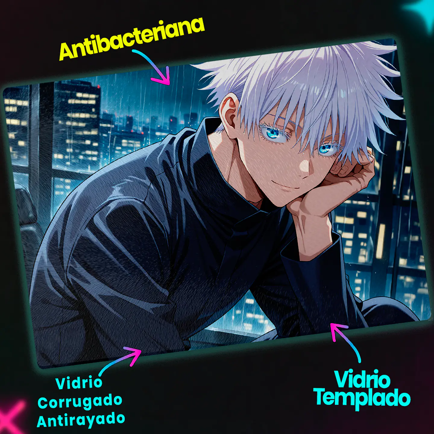 Tabla de cocina - Diseño Gojo Lluvia Nocturna 3