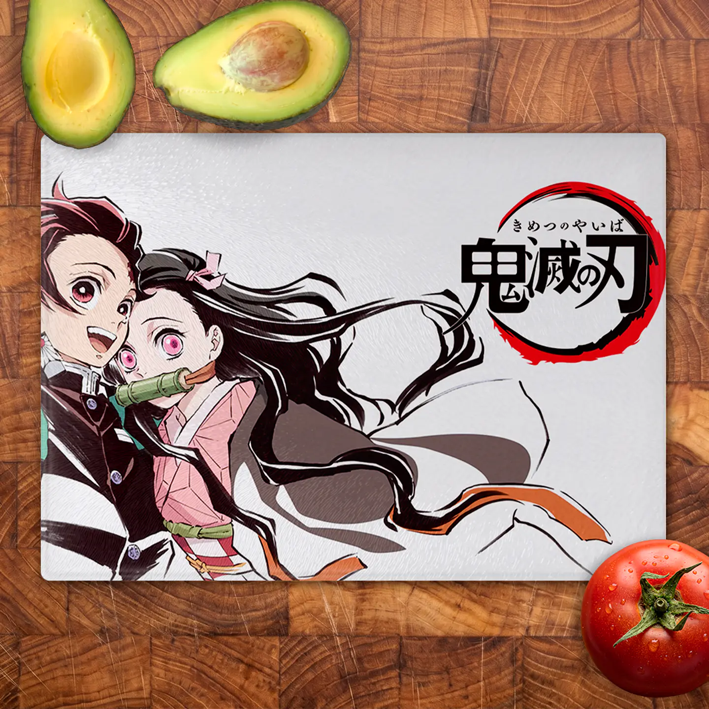 Tabla de cocina - Diseño Tanjiro y Nezuko Vínculo 2