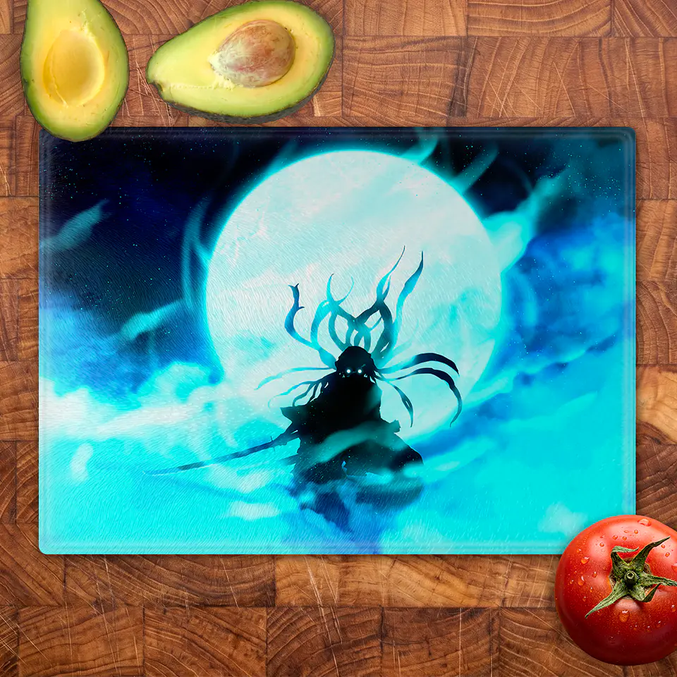 Tabla de cocina - Diseño Muichiro bajo la Luna 2