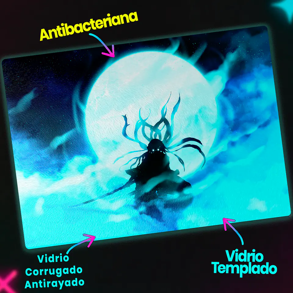 Tabla de cocina - Diseño Muichiro bajo la Luna 3