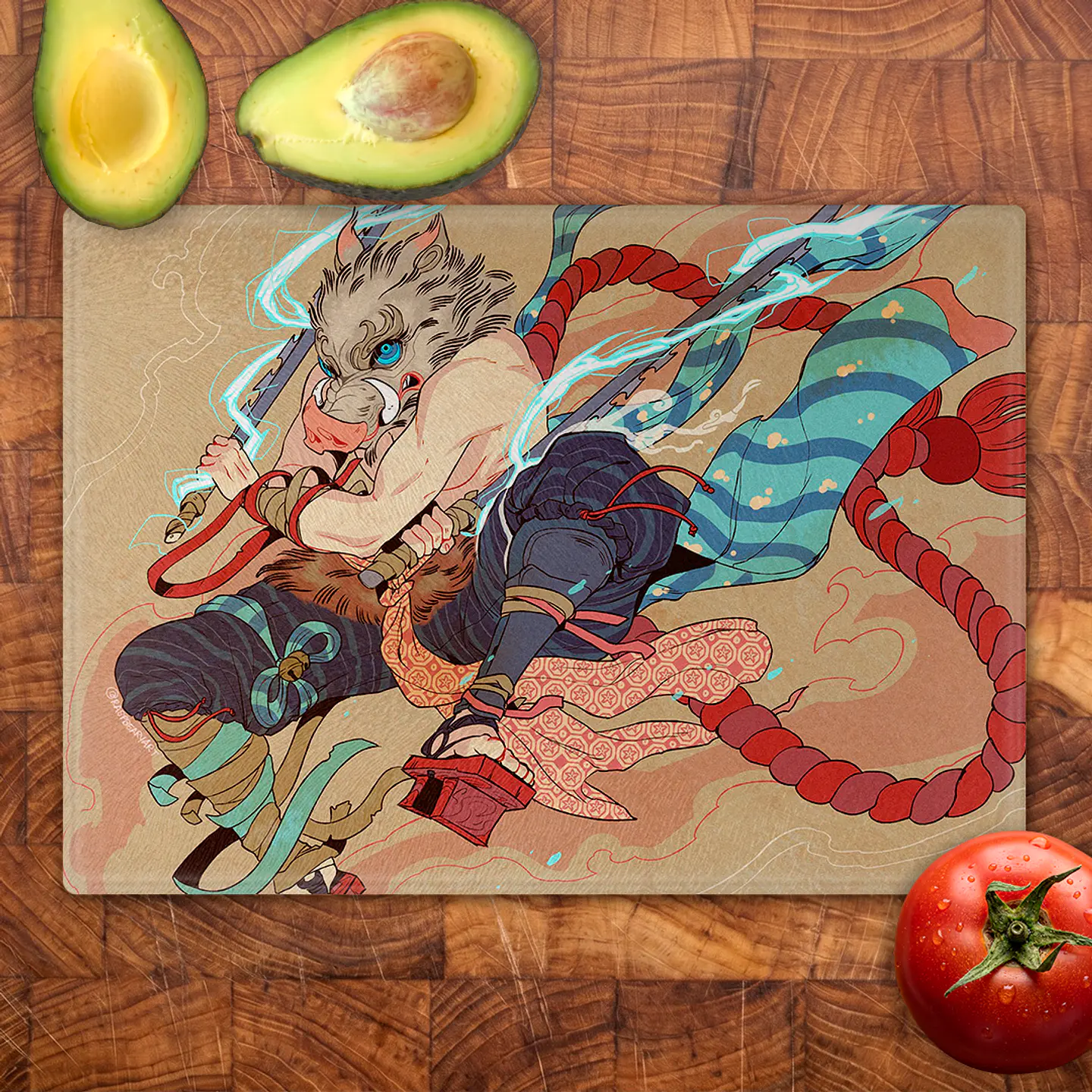 Tabla de cocina - Diseño Inosuke Estilo Ancestral 2