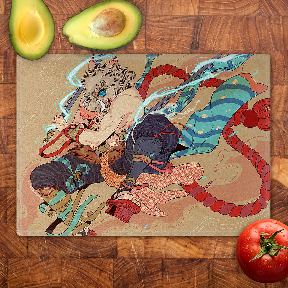 Tabla de cocina - Diseño Inosuke Estilo Ancestral 2