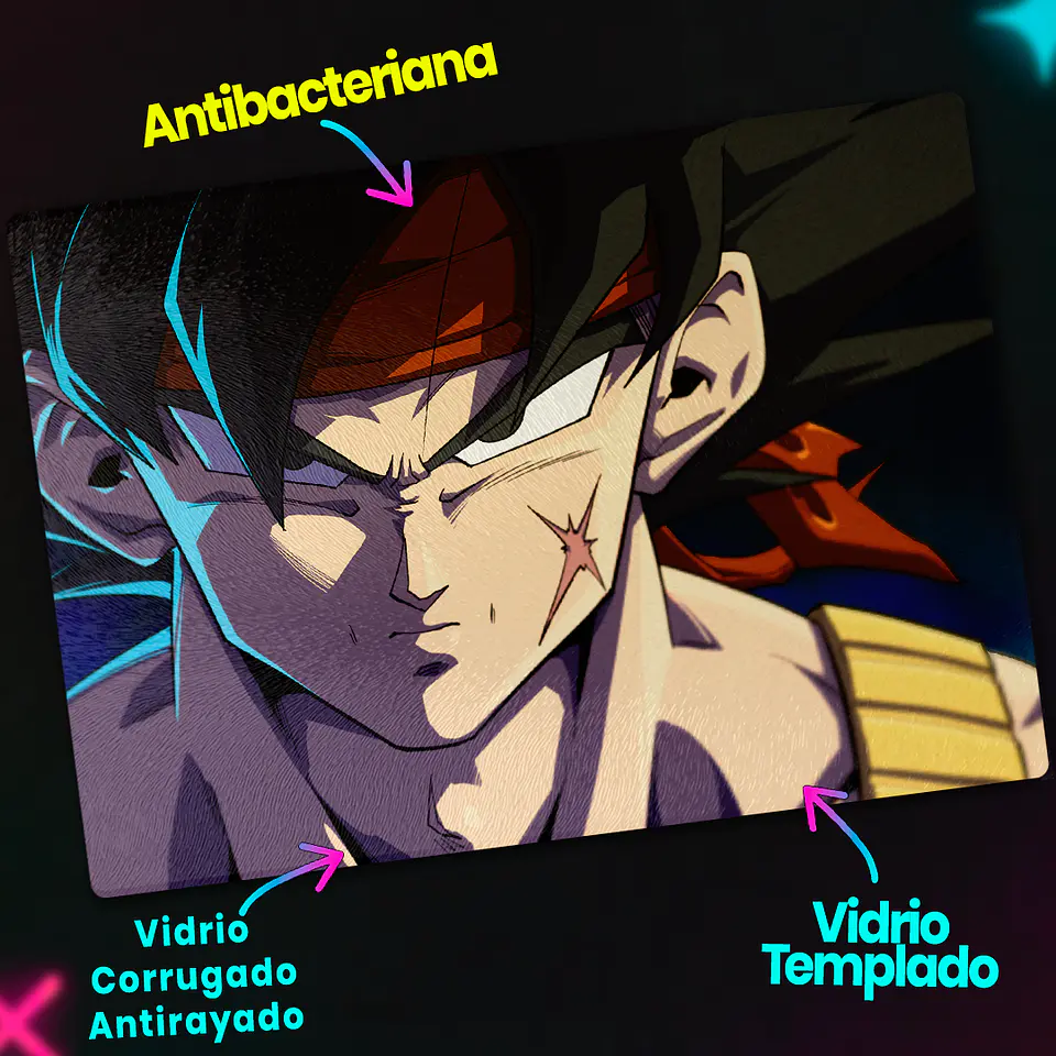 Tabla de cocina - Diseño Bardock Saiyan Pride 3