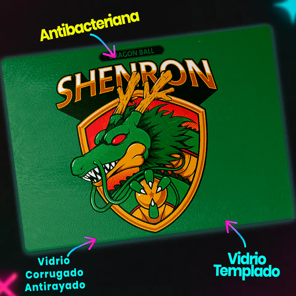Tabla de cocina - Diseño Shenron Dragon Shield 3