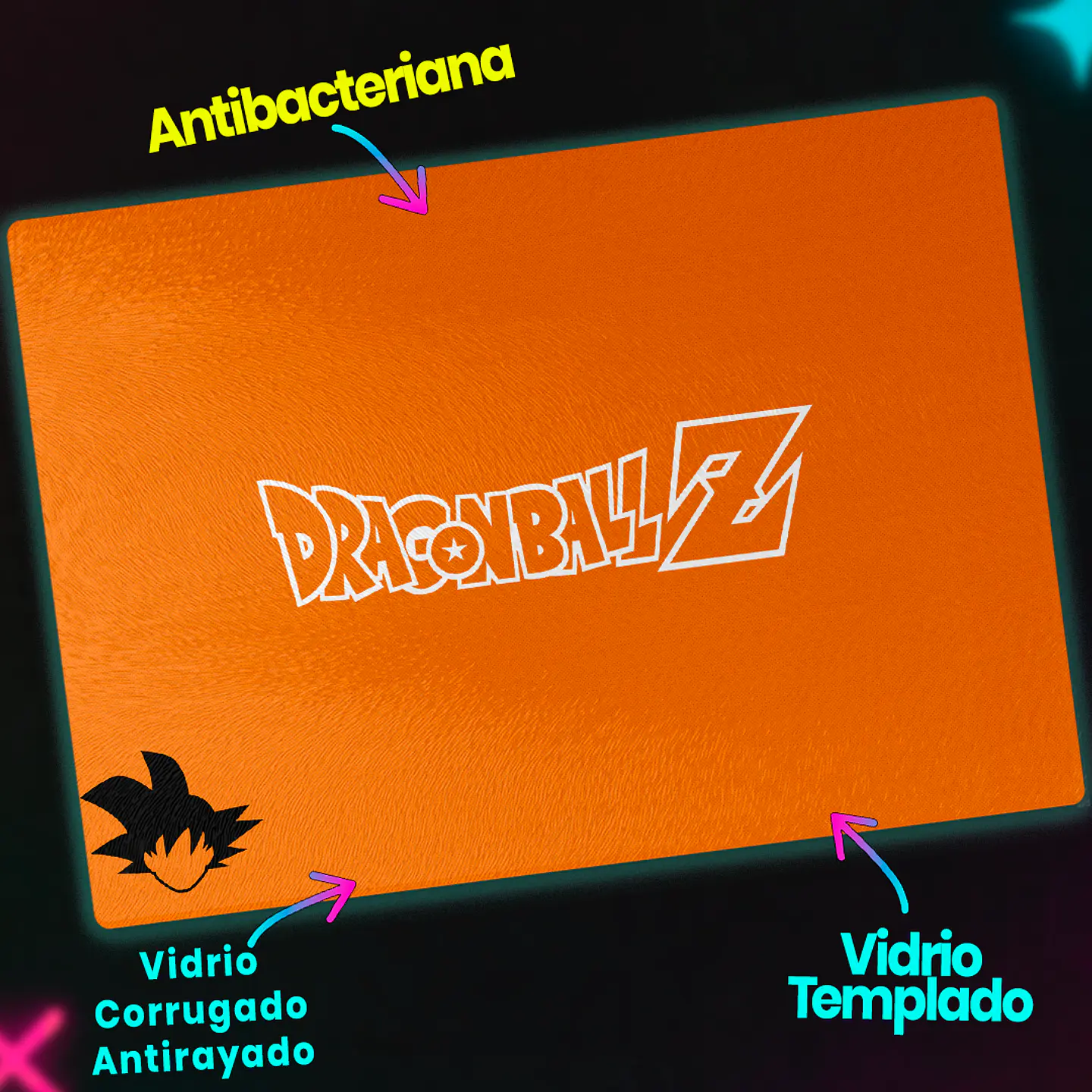 Tabla de cocina - Diseño DBZ Orange Edition 3