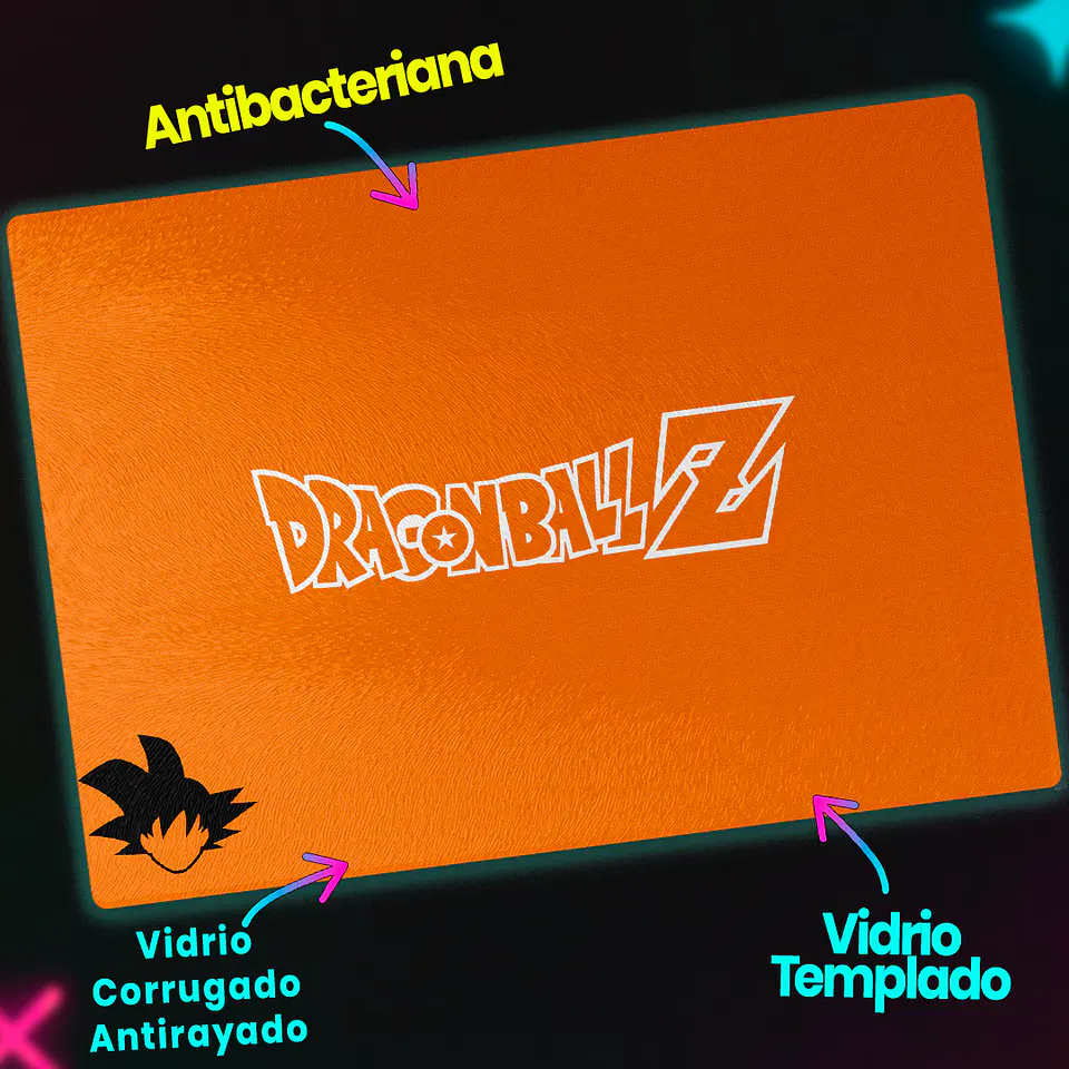 Tabla de cocina - Diseño DBZ Orange Edition 3