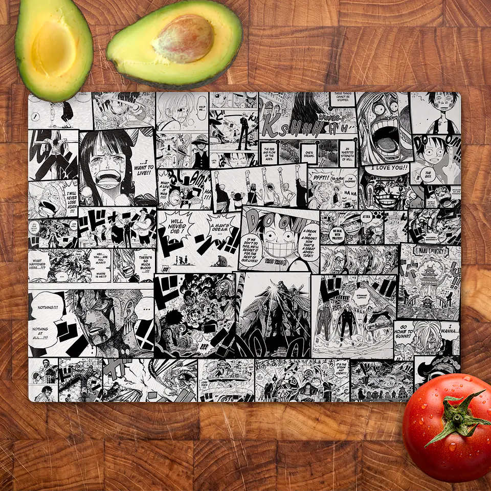 Tabla de cocina - Diseño One Piece Manga 2