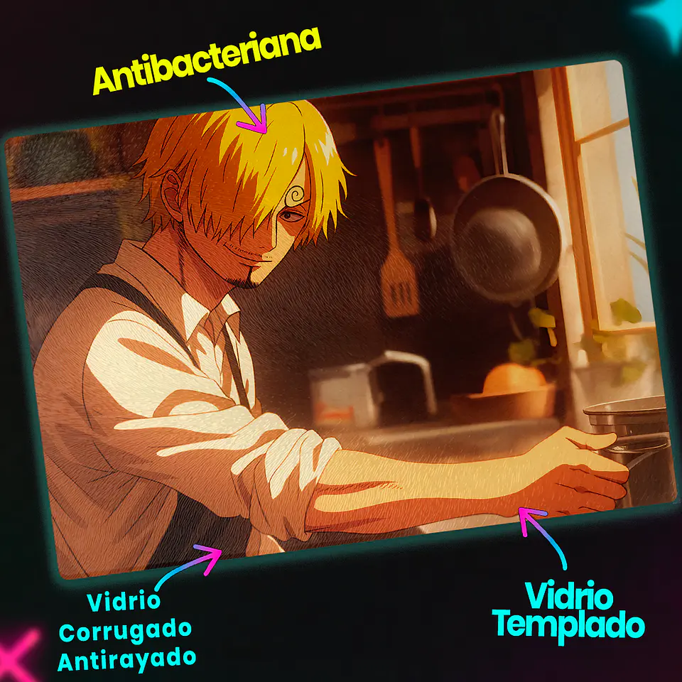 Tabla de cocina - Diseño Sanji Chef del Baratie 3