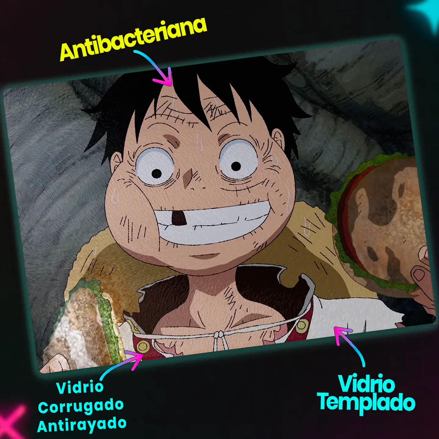 Tabla de cocina - Diseño Luffy Hambre de Victoria 3