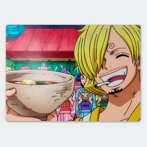 Tabla de cocina - Diseño Sanji Soba de Wano
