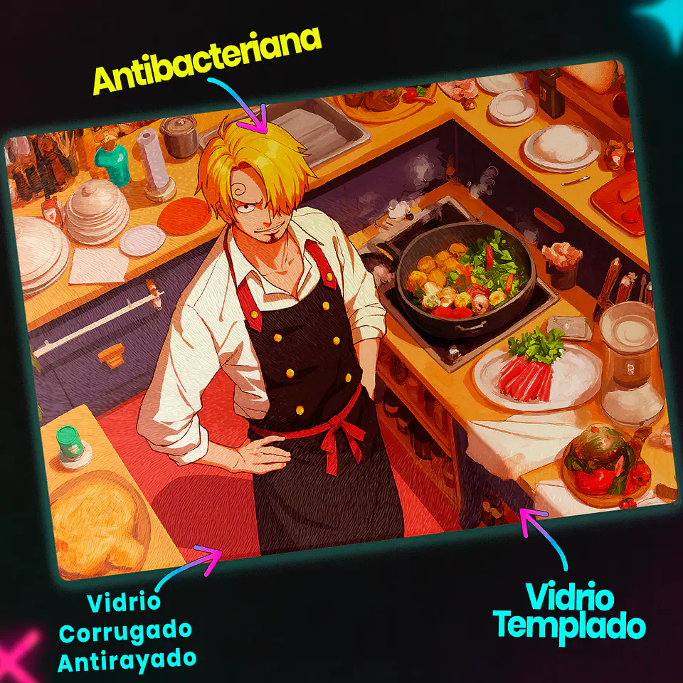 Tabla de cocina - Diseño Sanji Cocina de Élite 3