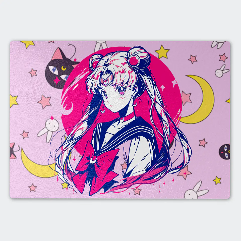 Tabla de cocina - Diseño Sailor Moon Princesa Lunar 1