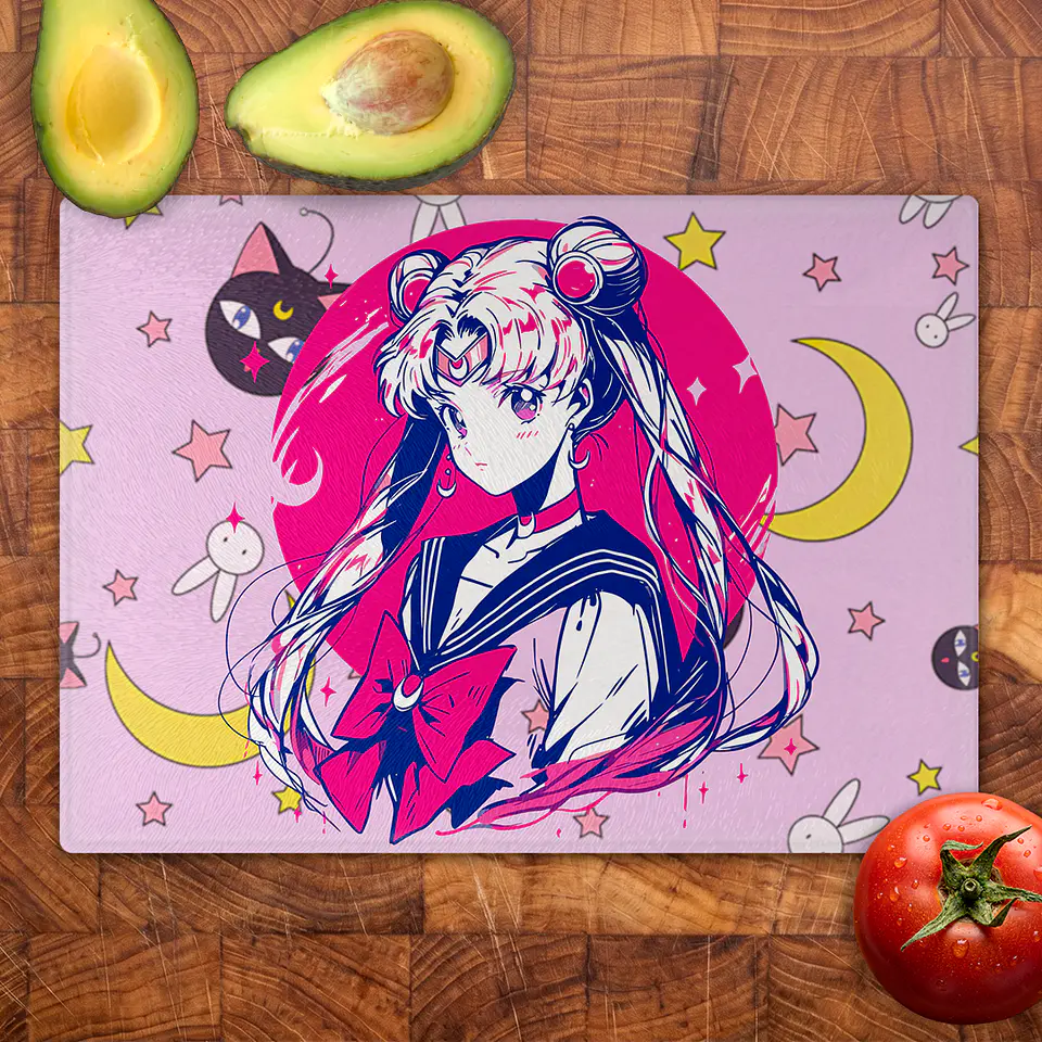 Tabla de cocina - Diseño Sailor Moon Princesa Lunar 2
