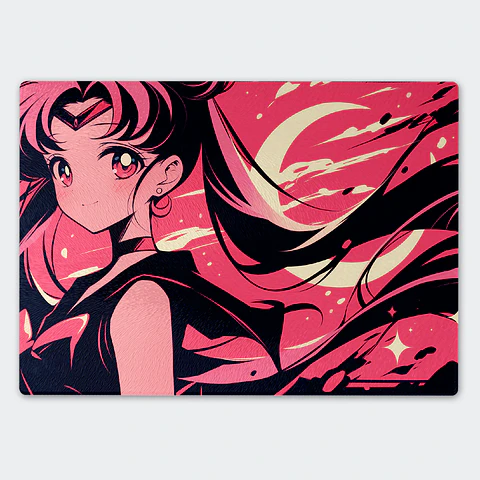 Tabla de cocina - Diseño Sailor Moon Dark Pink Moon