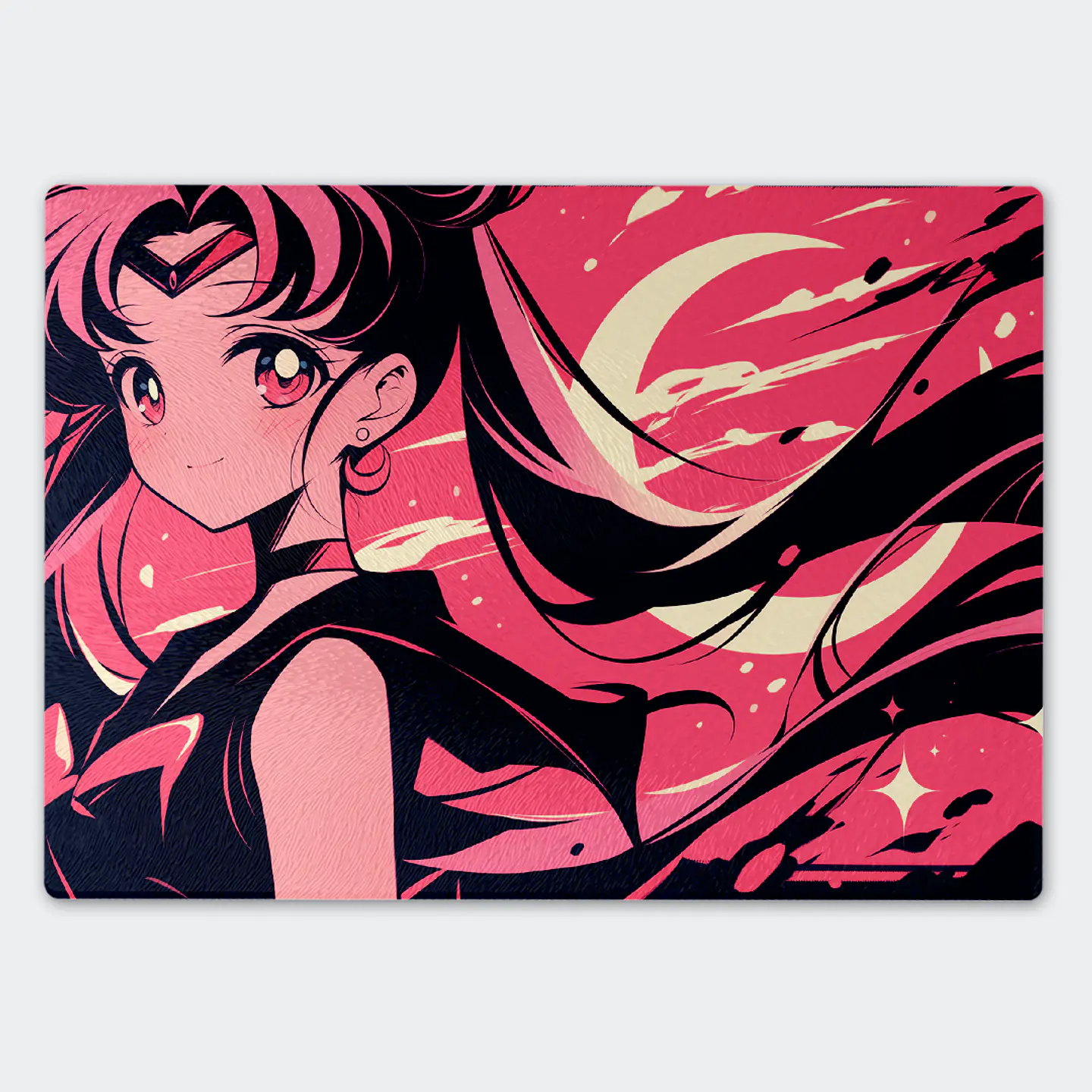 Tabla de cocina - Diseño Sailor Moon Dark Pink Moon 1