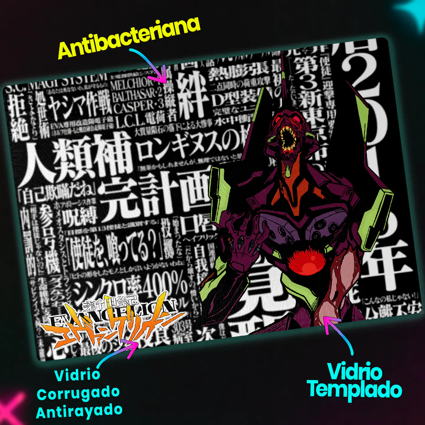 Tabla de cocina - Diseño Evangelion Unit 01 Berserk 3