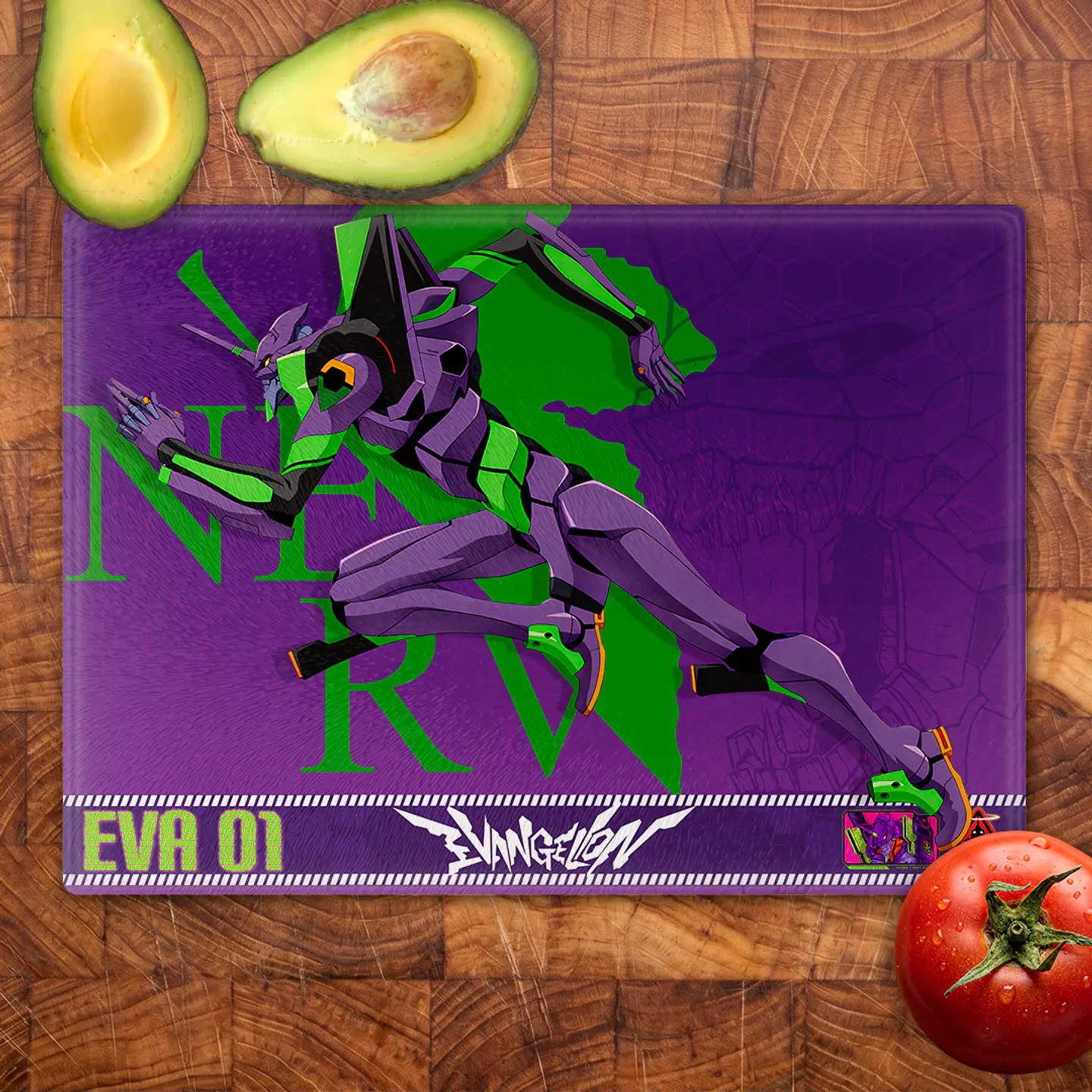 Tabla de cocina - Diseño Evangelion Eva 01 Action 2