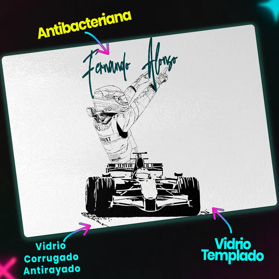 Tabla de cocina - Diseño Fernando Alonso Victory 3