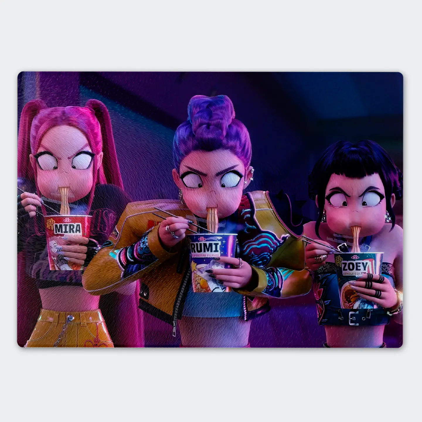 Tabla de cocina - Diseño Huntrix Ramen 1