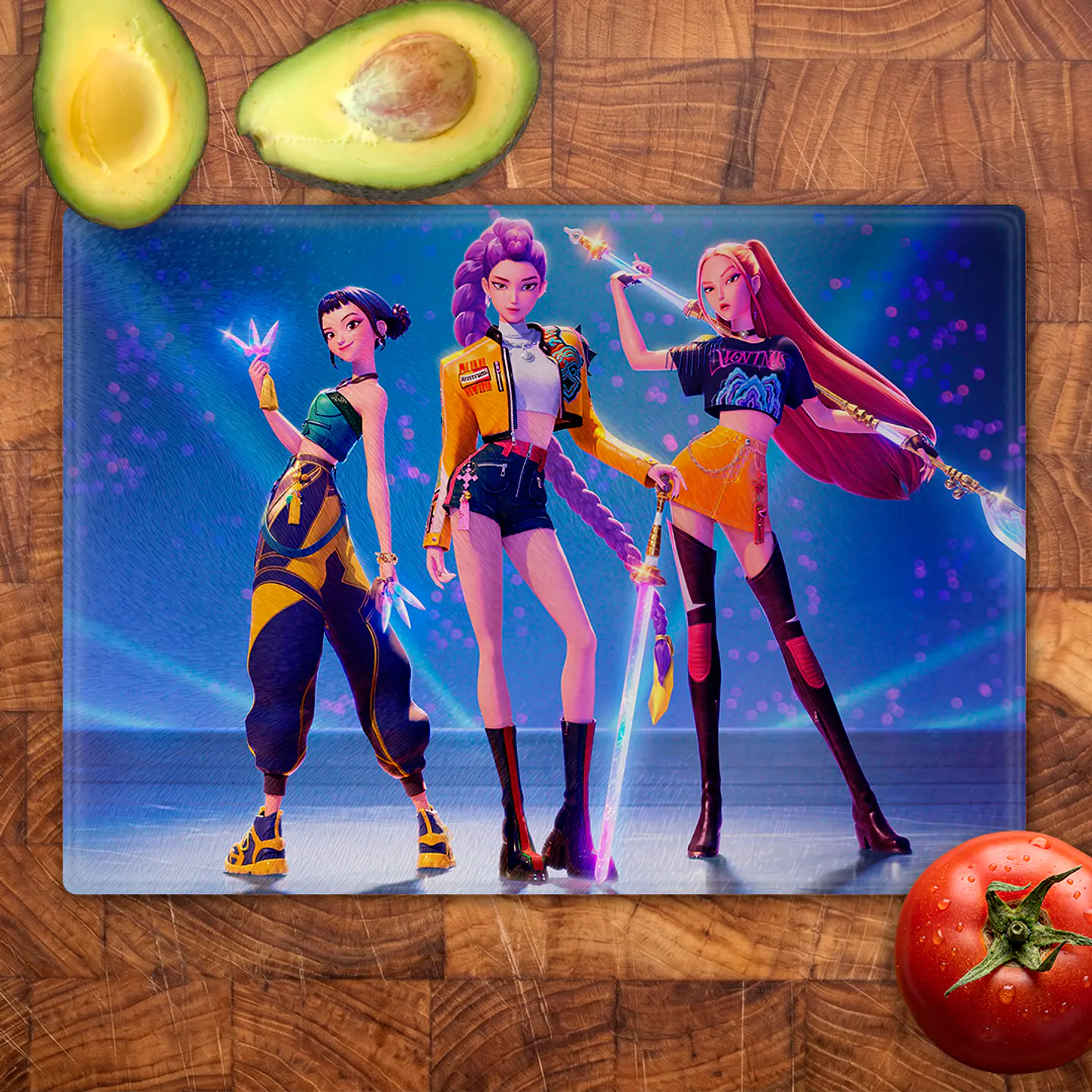 Tabla de cocina - Diseño Huntrix Battle Mode 2