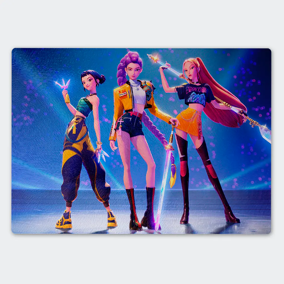 Tabla de cocina - Diseño Huntrix Battle Mode 1