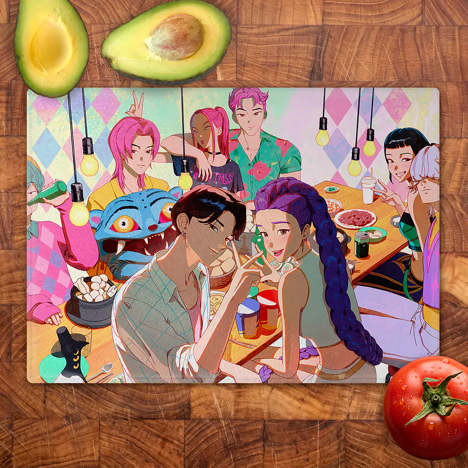 Tabla de cocina - Diseño Huntrix & Saja Boys 2