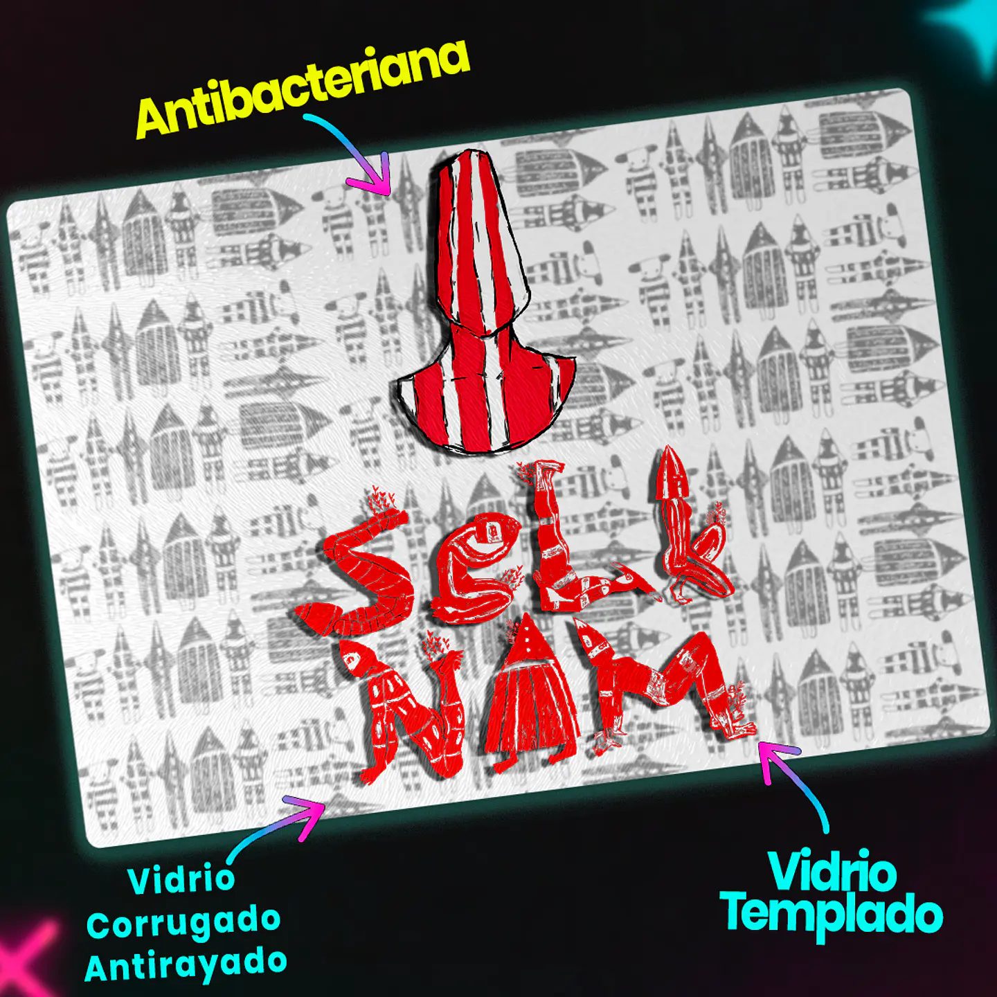 Tabla de cocina - Diseño Selk’nam 3