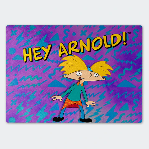 Tabla de cocina - Diseño Hey Arnold Retro Morado
