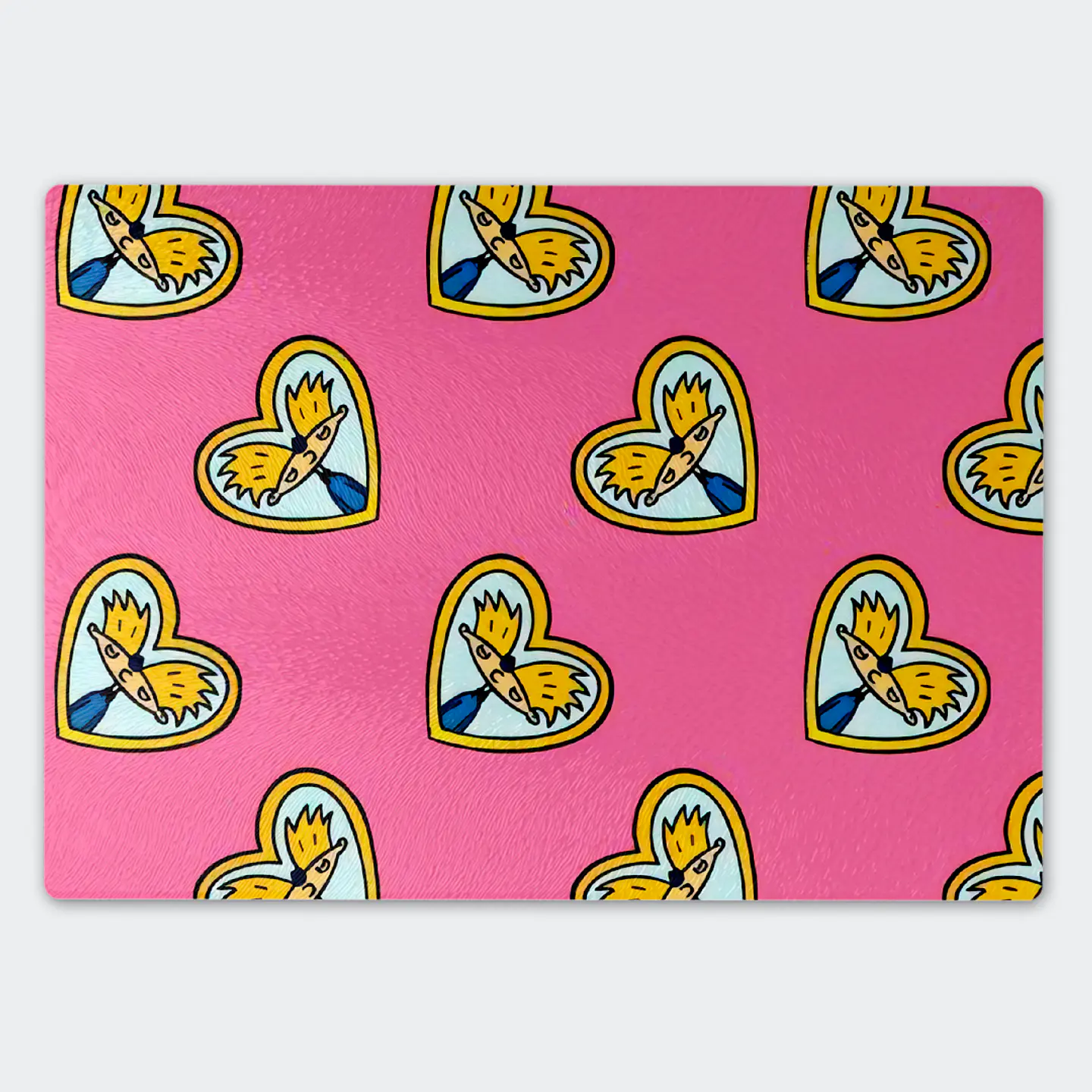 Tabla de cocina - Diseño Hey Arnold Corazones 1