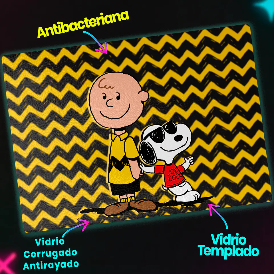 Tabla de cocina - Diseño Charlie Brown & Joe Cool 3