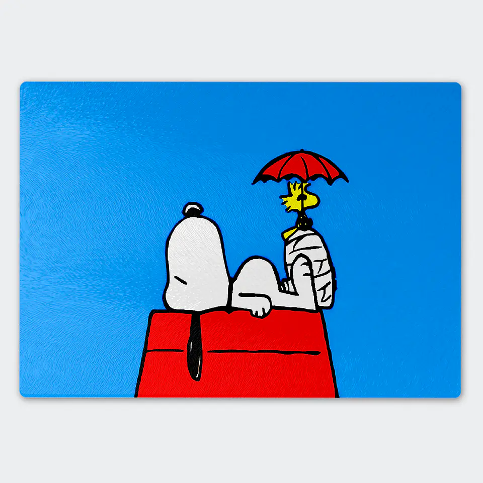 Tabla de cocina - Diseño Snoopy & Woodstock Sky Blue 1