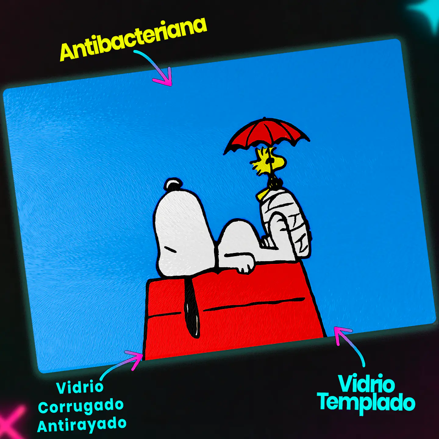 Tabla de cocina - Diseño Snoopy & Woodstock Sky Blue 3