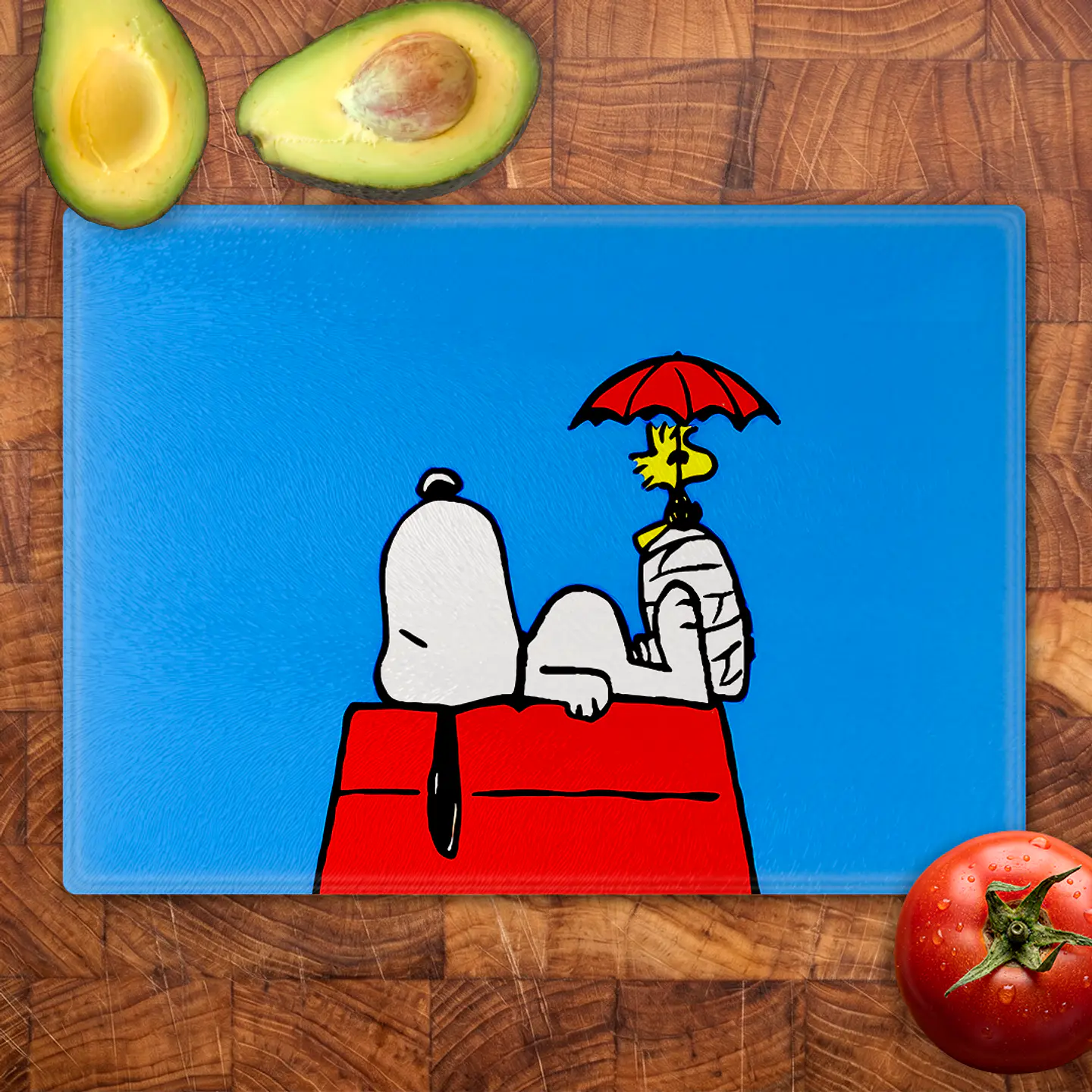 Tabla de cocina - Diseño Snoopy & Woodstock Sky Blue 2