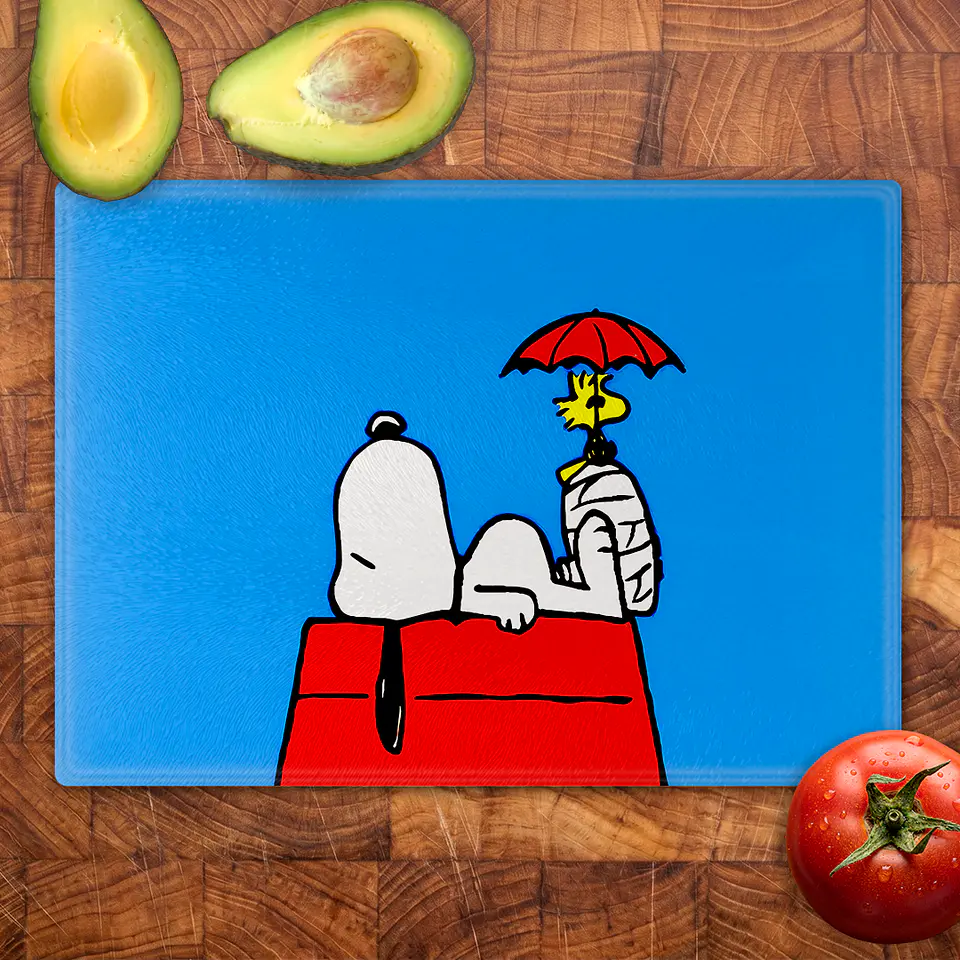 Tabla de cocina - Diseño Snoopy & Woodstock Sky Blue 2