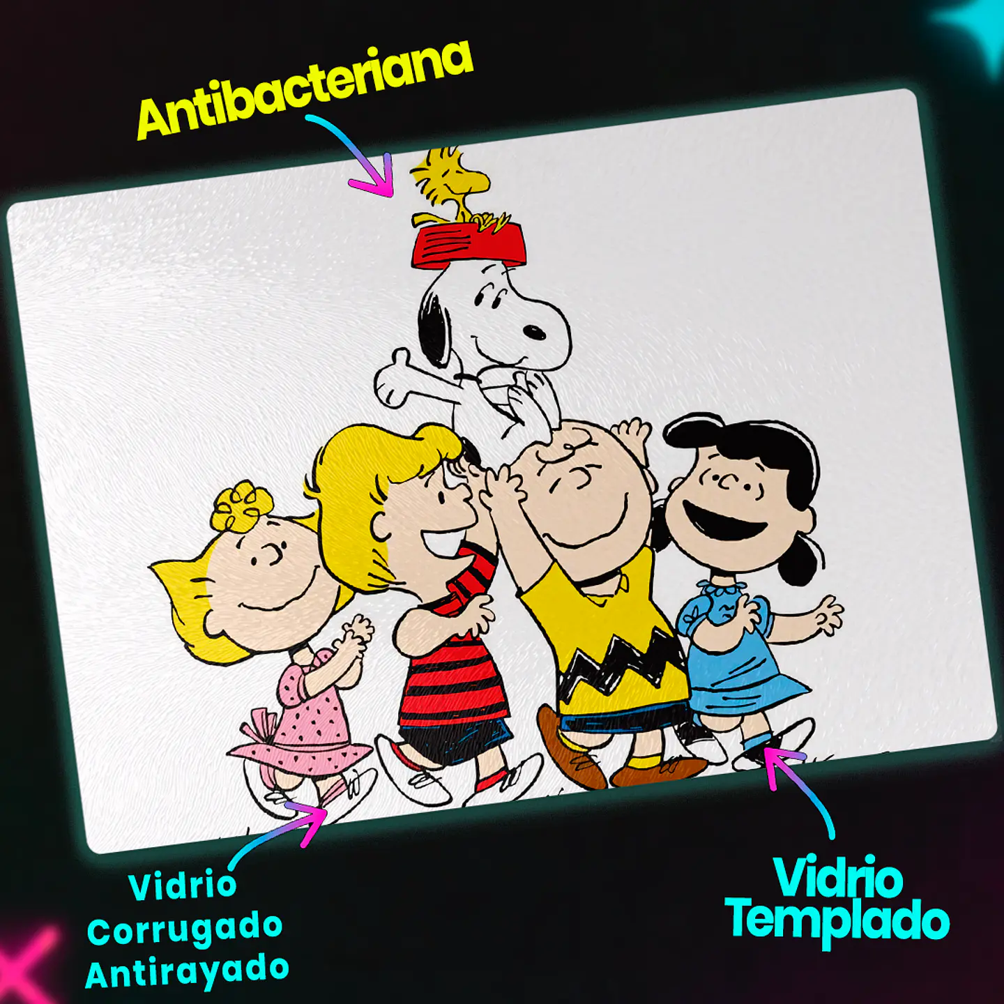 Tabla de cocina - Diseño Peanuts Gang Celebration 3