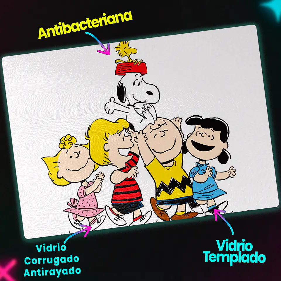 Tabla de cocina - Diseño Peanuts Gang Celebration 3