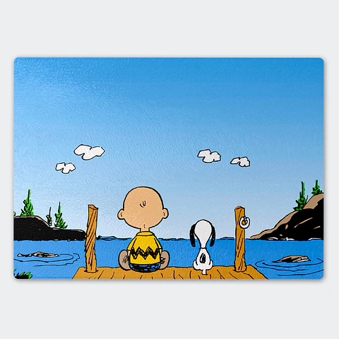 Tabla de cocina - Diseño Snoopy & Charlie Brown Sunset Farewell