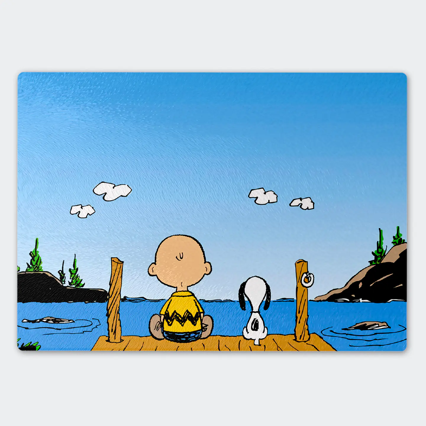 Tabla de cocina - Diseño Snoopy & Charlie Brown Sunset Farewell 1