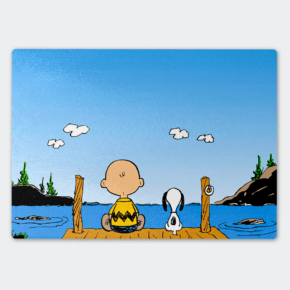 Tabla de cocina - Diseño Snoopy & Charlie Brown Sunset Farewell 1